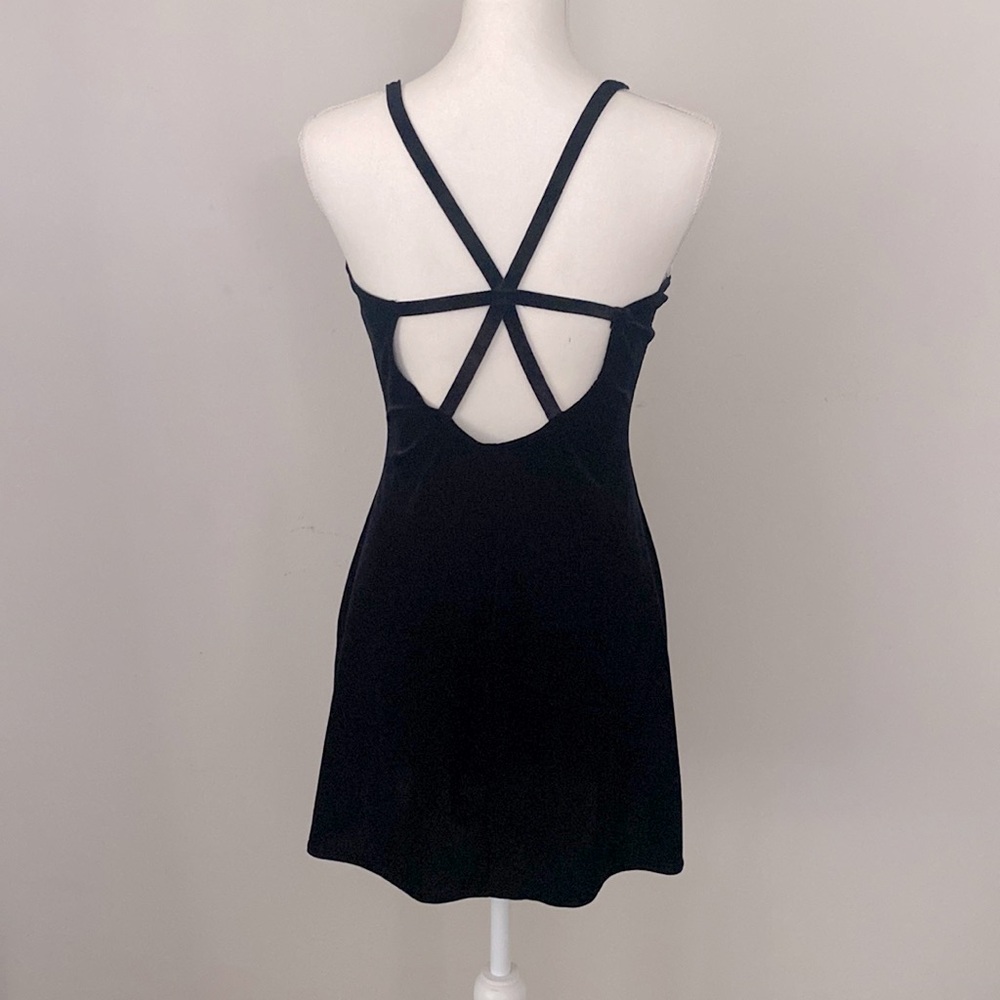 Velour star back dress